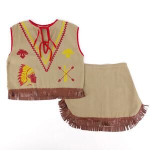 60s Native American Indian girl costume Keyston Bros 1960s vintage